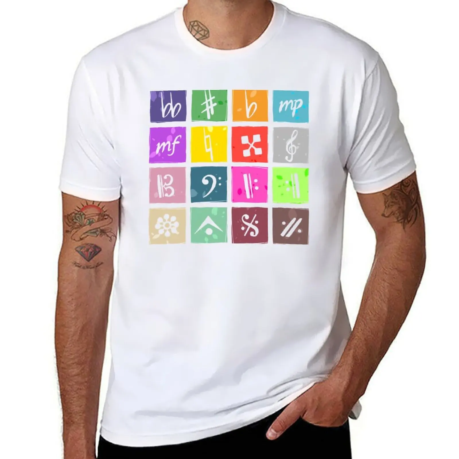 

IDOLiSH7 Music Symbols T-Shirt t shirts cotton 100% t shirt custom print T-Shirt