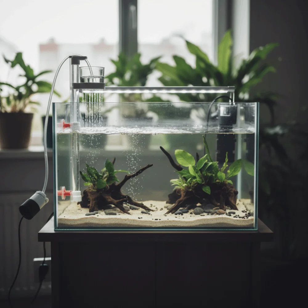 Detachable Aquarium Water Changer Efficient Reverse Air Lift Fish Waste Collector Powerful Suction Aquarium Bottom Poop Cleaner