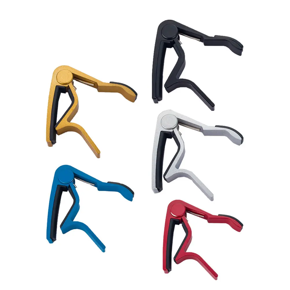 

Набор из 5 капо для гитары из алюминиевого сплава, быстросъемные зажимы, портативные, для акустических, классических, электрических гитар, укулеле, банджо