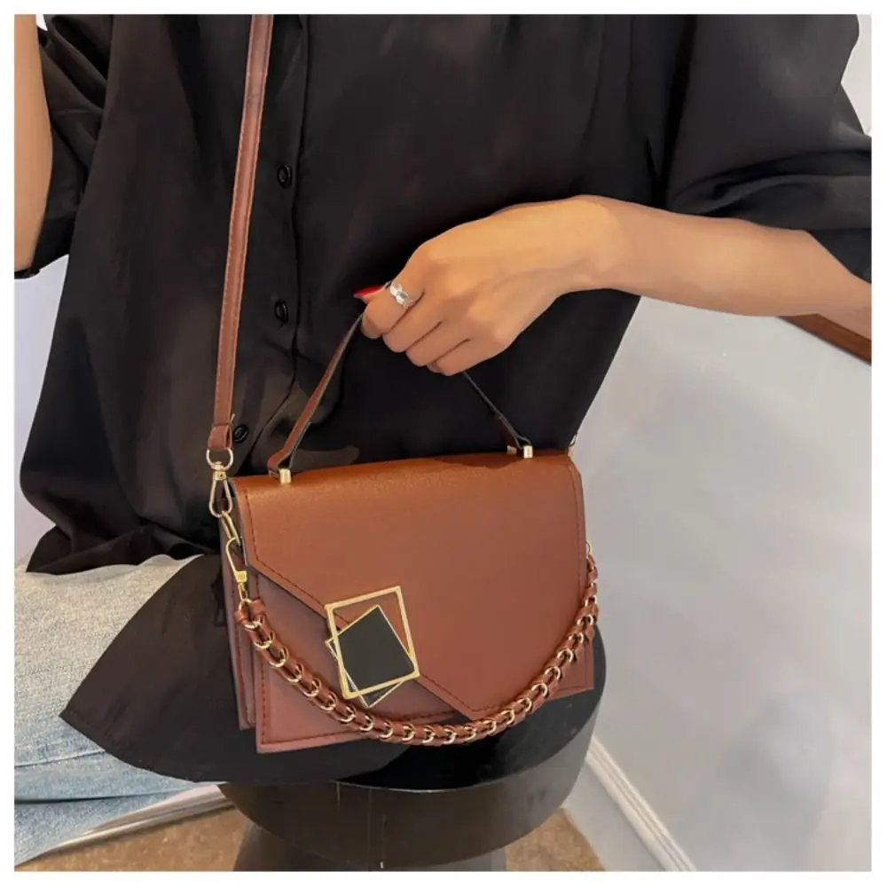 

Trendy Korean Style Woman's Crossbody Bag Elegant Simple Fashion Armpit Bag Adjustable Strap Lightweight Small Square Bag Party