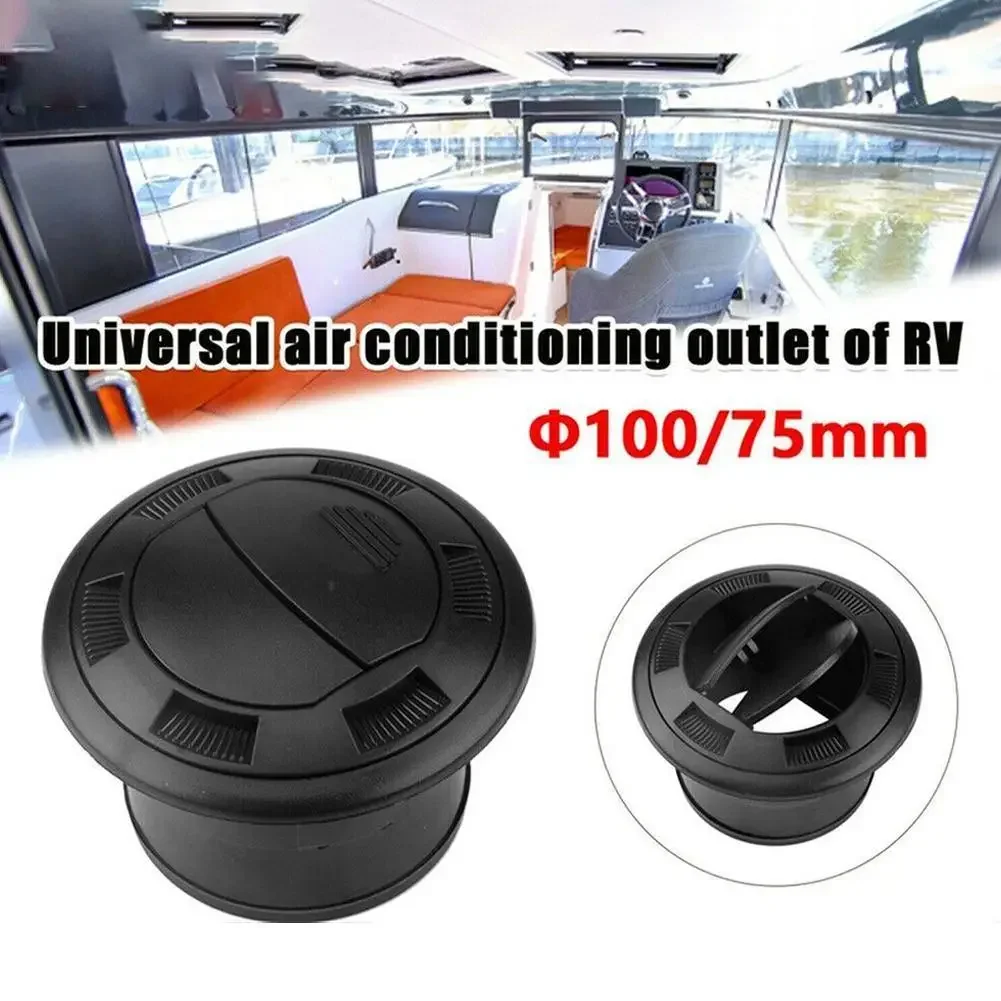 

Black Closeable Rotatable 75mm Air Outlet Fit For Webasto Eberspacher Heater For Bus Boat Auto Replacement Air-conditioning