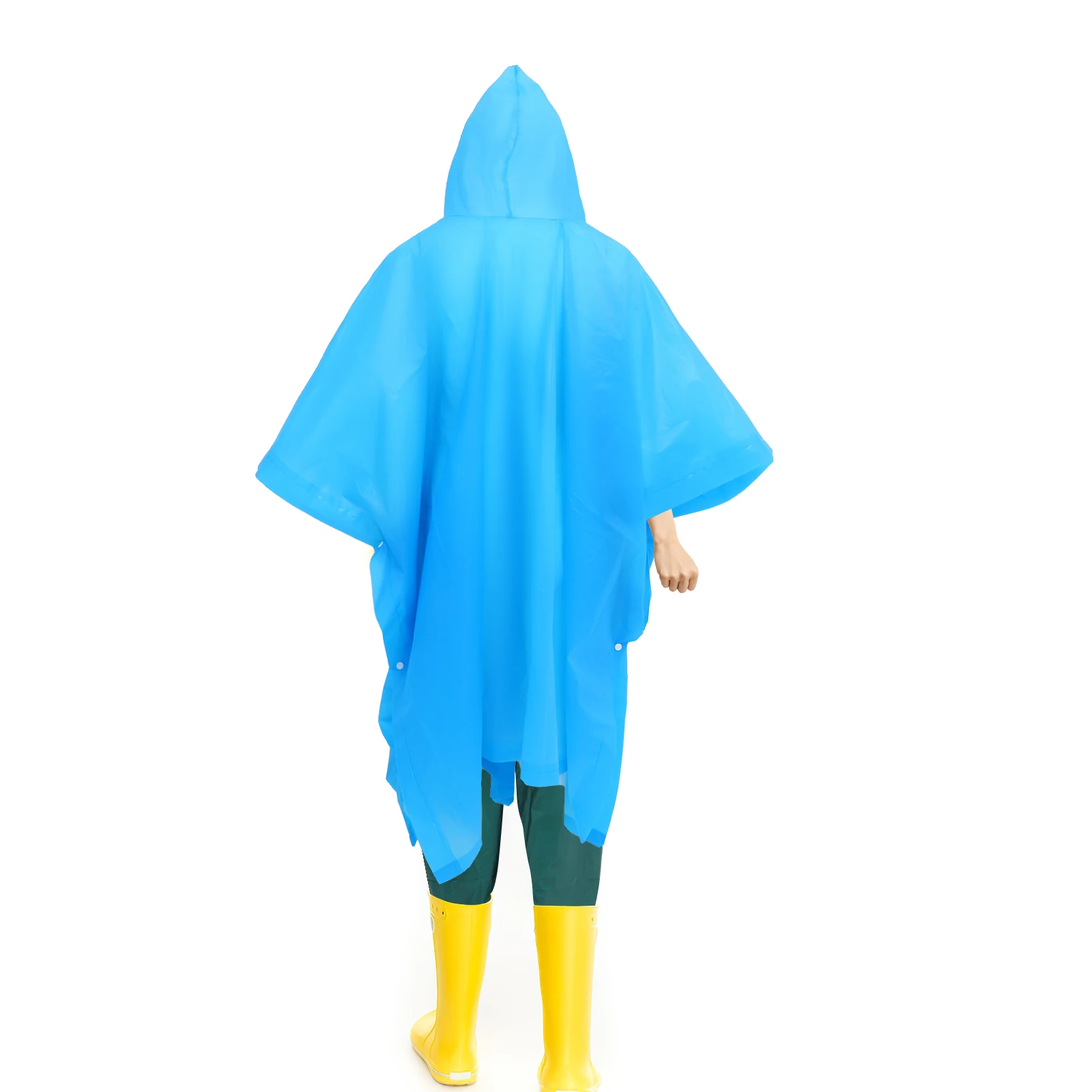 

2 pcs Portable Rain Ponchos Reusable Adult Raincoat With Hoods For Travel Hiking Camping Outdoor Lightweight Waterproof Unisex