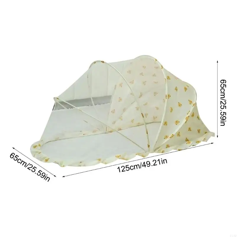 F19f draagbaar babybed vlieg netten gaas zonneschad