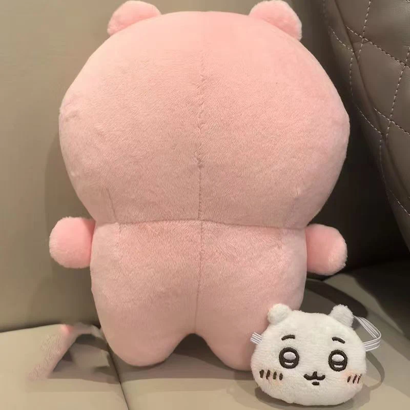 Chiikawa's Pink Bear Interchangeable Character Plush Doll Super Cute 20CM Small Foot Doll Cartoon Plush Toy Pillow Girl Gift