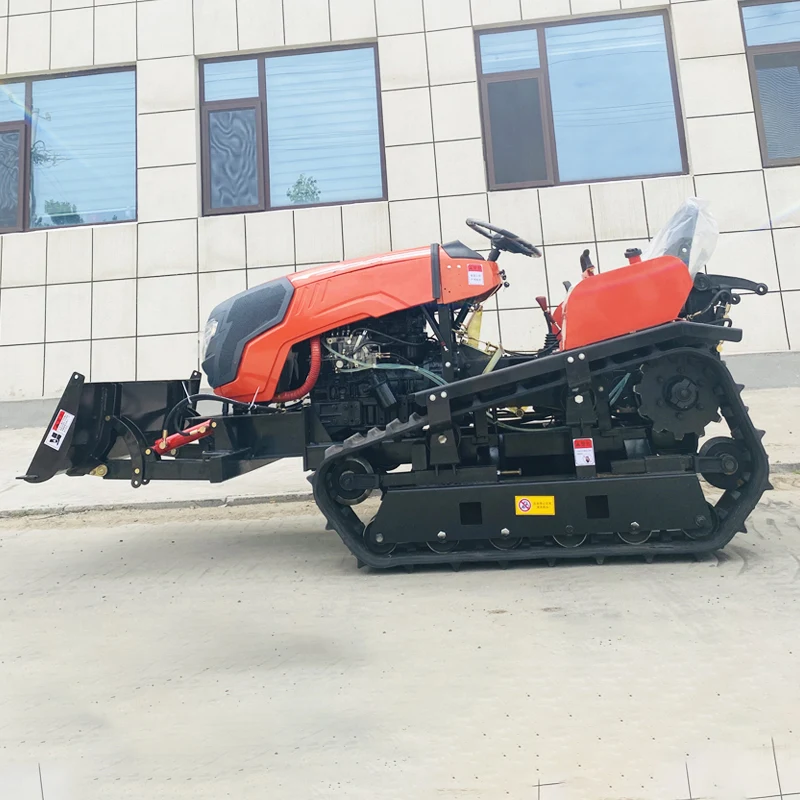 

Customized Agricultural Crawler Plowing Machine, 60 HP Tractor, Upgraded Crawler Rotary Tiller, Multifunctional Cultivator