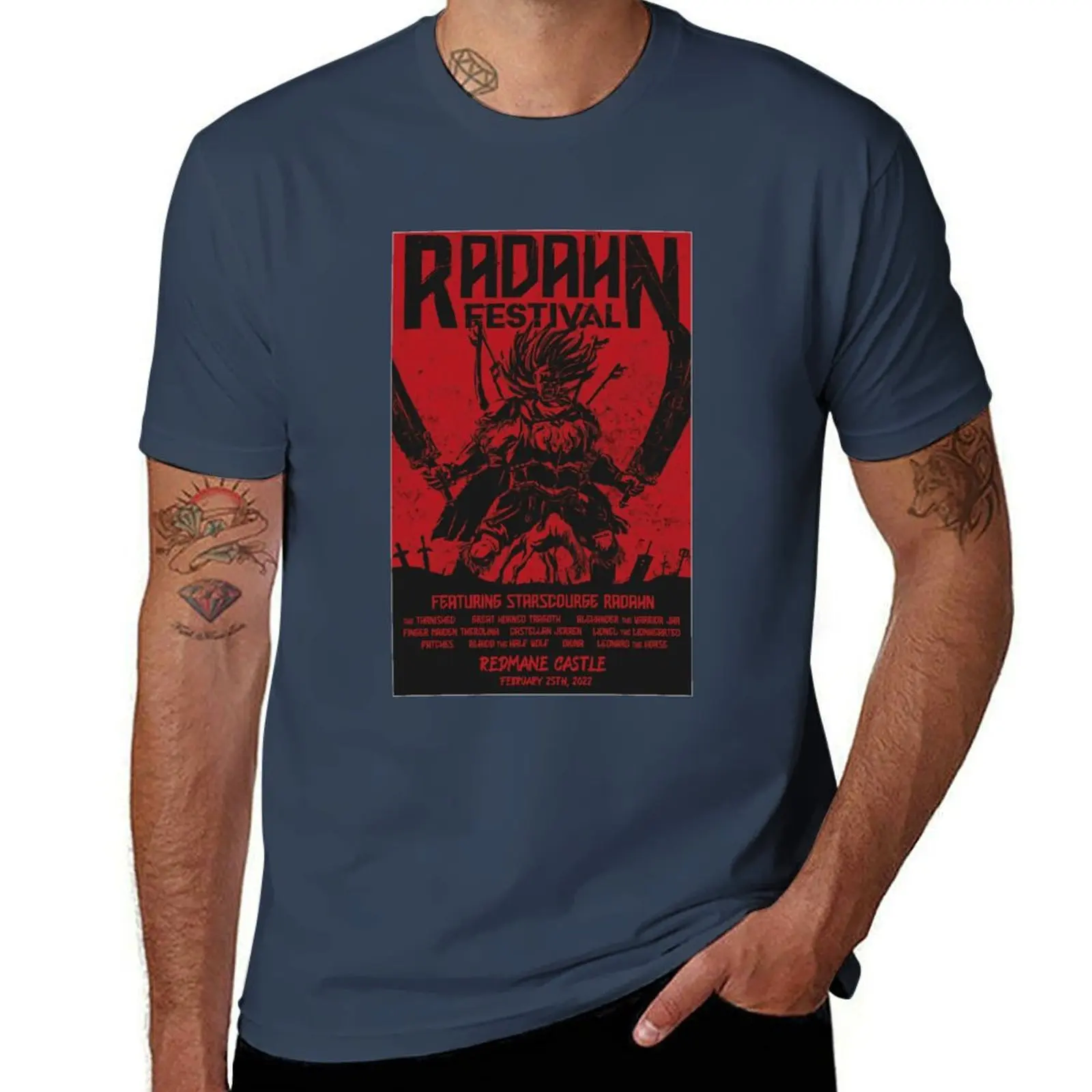 

Festival Radahn T-Shirt Plus Size Summer Short Sleeve T-Shirt