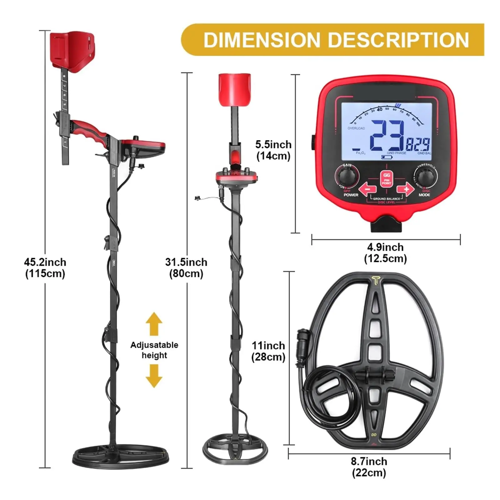 BEST OFFER Professional Gold Metal Detector TX-850 High Sensitivity Treasure Hunter TX 850L Pinpointer Waterproof Coil Super Sta