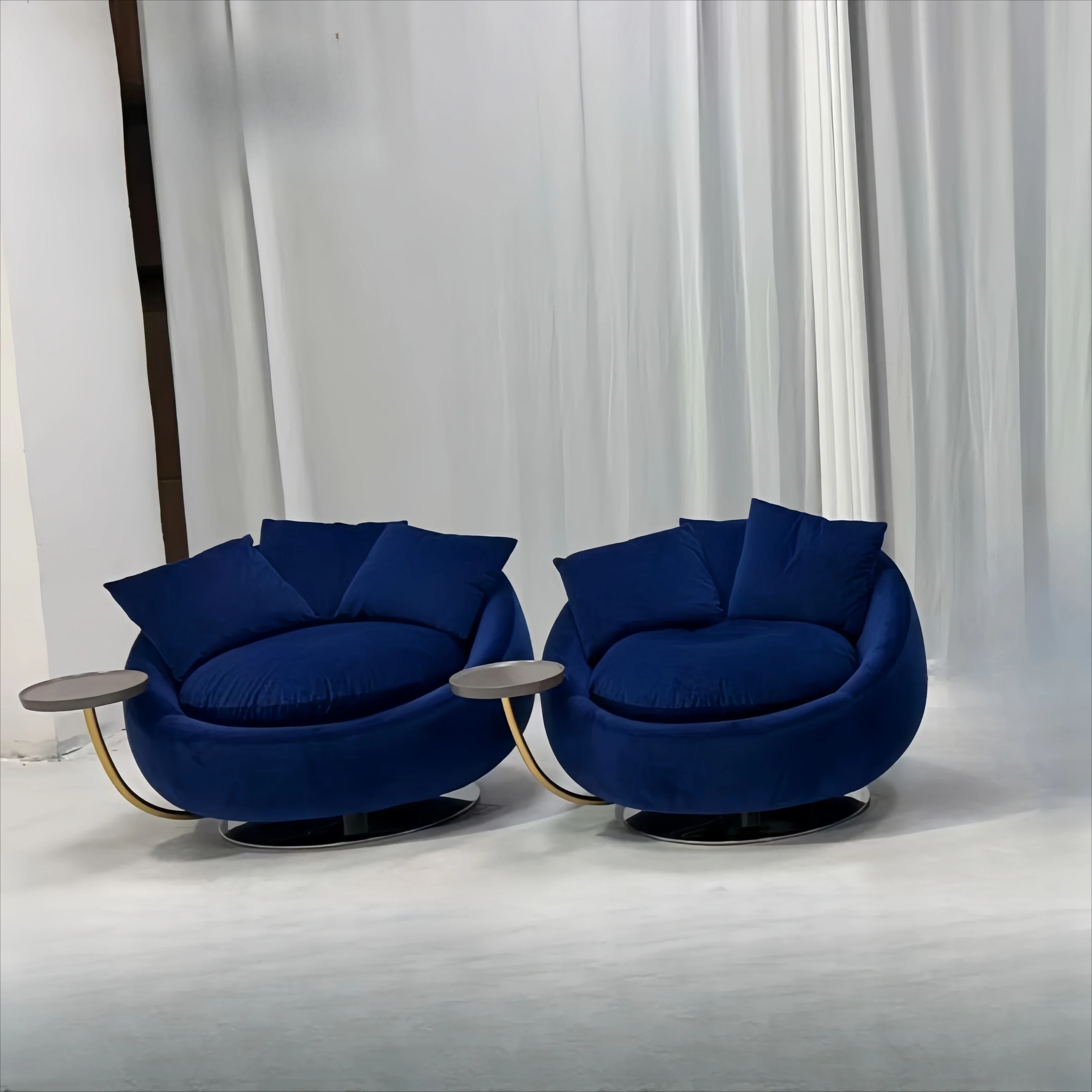 

For Italian style luxury lazy sofa cigar chair