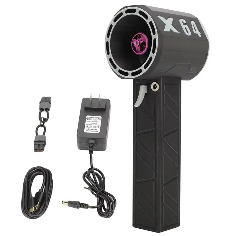 A19Q-X64 Upgrade Turbofan Air Blower High Power 64Mm Brushless Motor 11 Blades Powerful Turbo Fan Air Duster US Plug