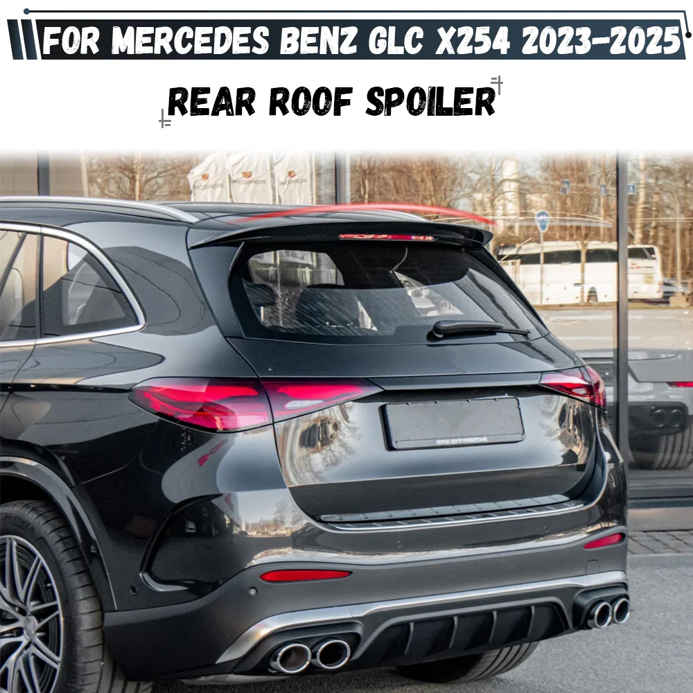 

Car Rear Trunk Boot Roof Lip Spoiler Cap Splitter For Mercedes Benz GLC Class X254 220d 300 300d 450d 2023 2024 2025