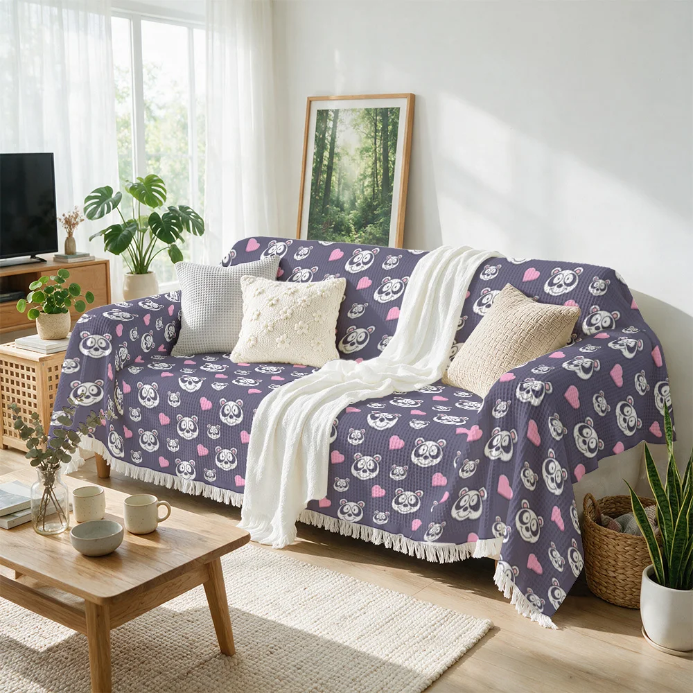 Cute Animal Print Throw Blanket for Sofa Couch Accent Throw Pillow Cozy Decor Nursery Kids Room Living Room Seasonal Home Gift