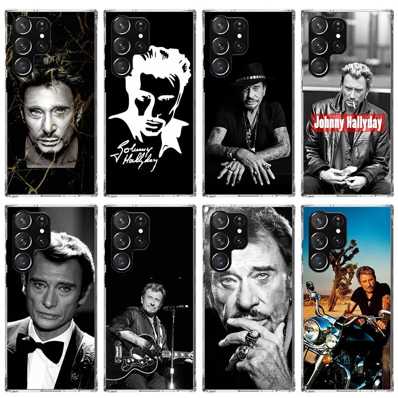 Johnny Hallyday Music Phone Case For Samsung Galaxy Note 20 Ultra 10 Lite 9 8 J4 J6 Plus J8 M12 M30S M21 M31 M32 Shell Print Fun