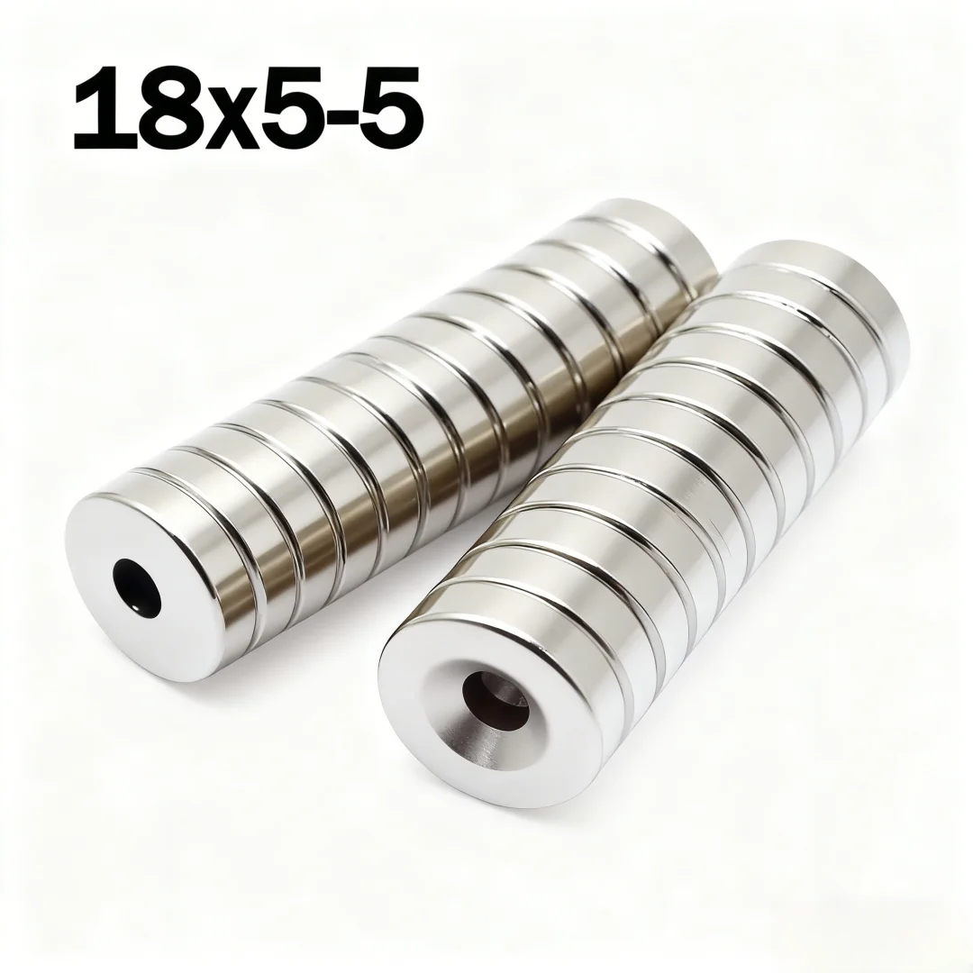 18x5-5mm Super Strong Magnet N35 Round With Holes Magnetic NdFeB Neodymium Magnet Powerful Disc imanes Refrigerator Magnets