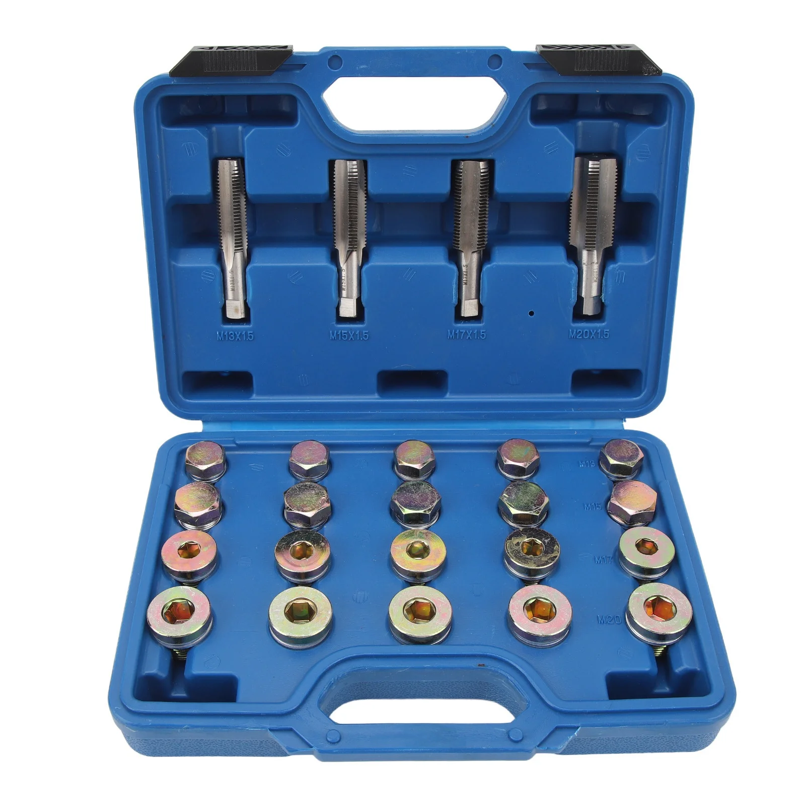 

Oil Pan Thread Repair Kit Sump Gearbox Drain Plug Tool Set M13 M15 M17 M20 for Cars Automobile Oil Pan Thread Repair Kit