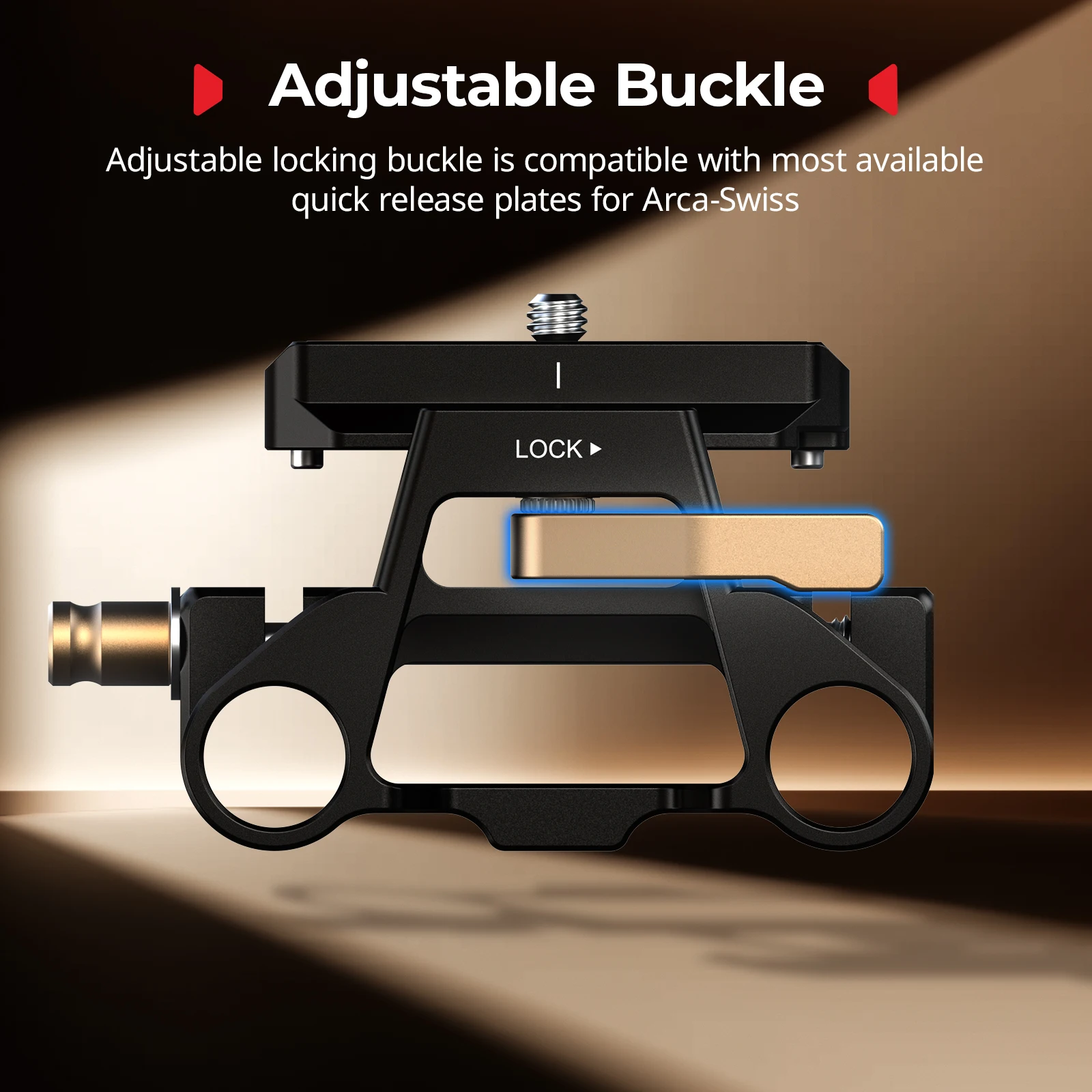 SmallRig Arca형 마운트 플레이트 키트(15mm 듀얼 로드 클램프 포함) 범용 통합 Arca-Swiss 베이스플레이트(퀵 릴리스 플레이트 5365 포함)