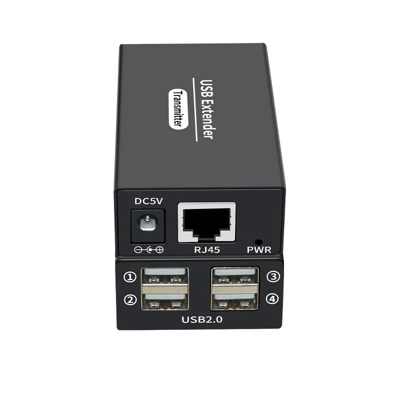 

USB-удлинитель, 4 порта, концентратор USB 2.0 через Cat 6E/6 Ethernet, удлинитель UTP, сетевой кабель RJ45, передатчик и приемник 120 м