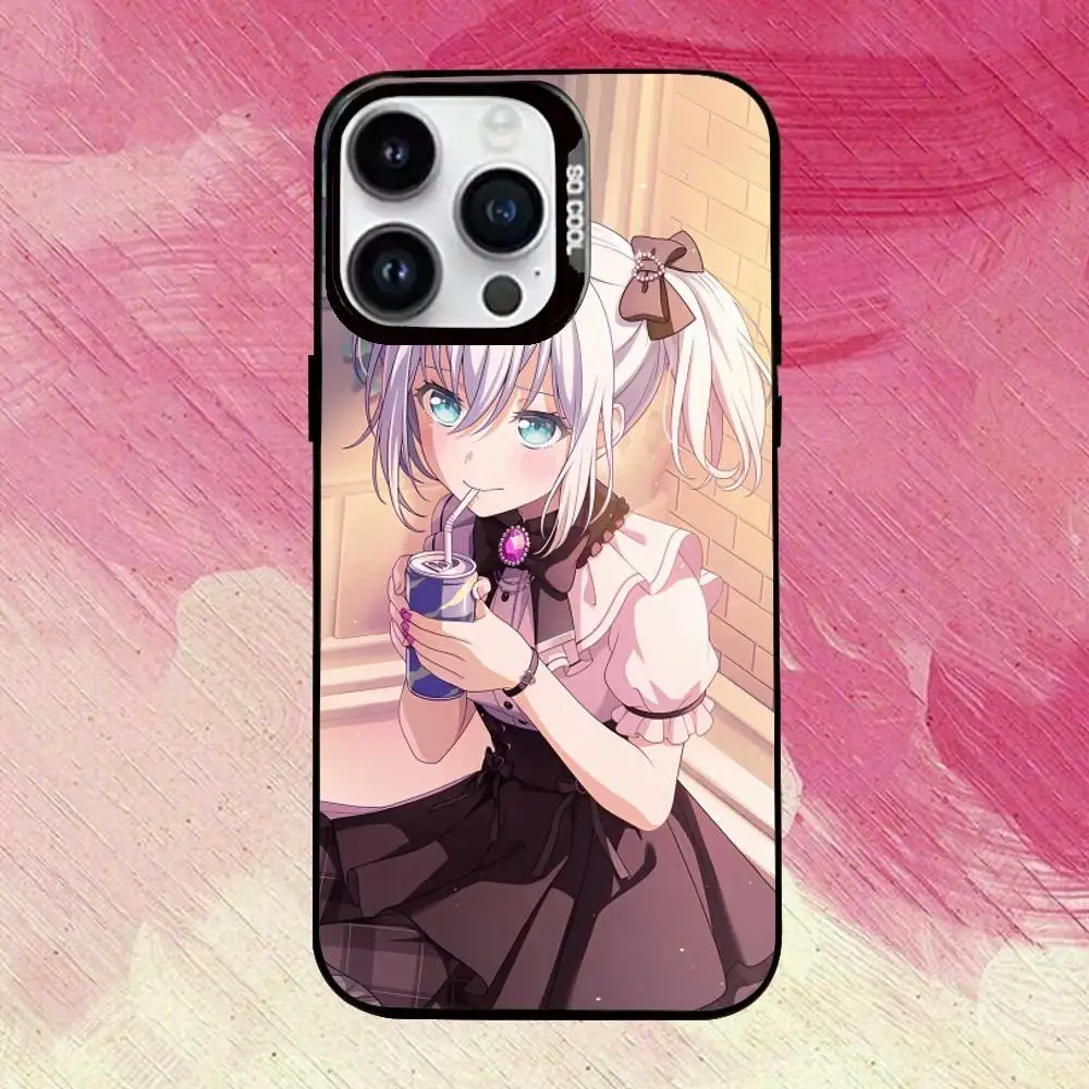 A-Ave M-Mujica B-BanG D-Dream-ES! حافظة هاتف آيفون 17,16,15,14,13,12,11 بلس، برو ماكس، XS، غطاء أسود فضي ملون