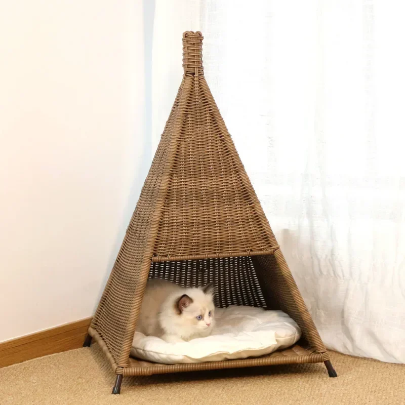 Cat's House Summer Kennel Dry and Breathable Pet Nest Stylish Tent Bed for Cats Comfortable Four Seasons Web Celebrity Pet Bed