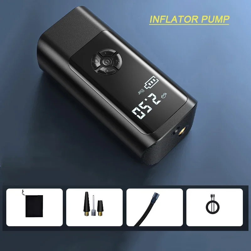 

Портативный беспроводной автомобильный воздушный насос, воздушный компрессор, электрический насос для накачивания шин для мотоцикла, велосипеда, лодки, авто, шарики для шин, надувные