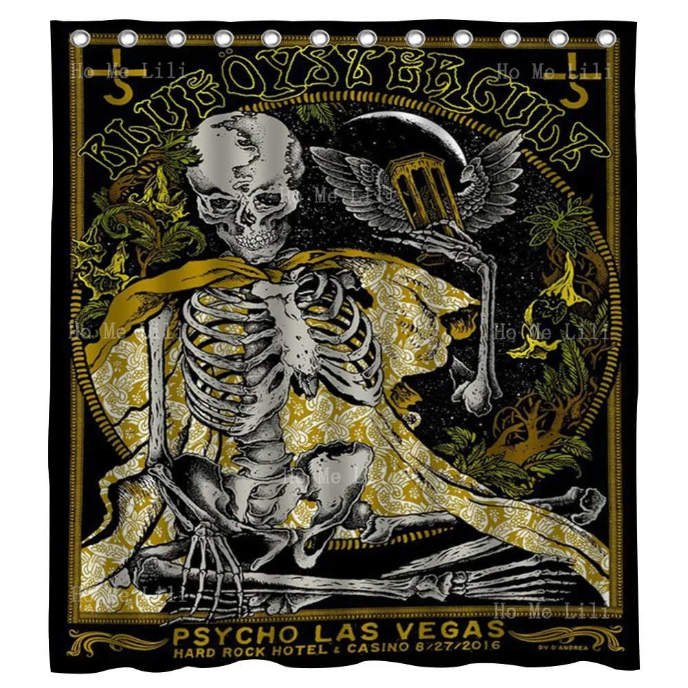 Psycho Las Vegas Blue Oyster Cult Emperor's New Clothes And The Skull By Ho Me Lili Decorate Shower Curtains For Family Toilets