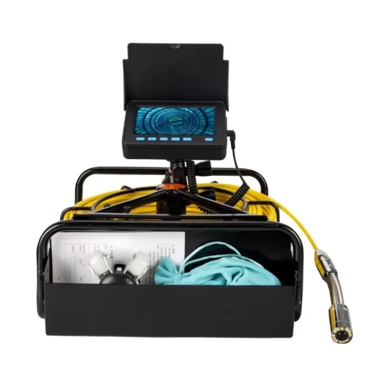 HD 4.3in Screen with 16GB DVR Waterproof IP68 Drain Pipe Camera Underwater up to 10M Sewer Inspection Borescopes for Plumber