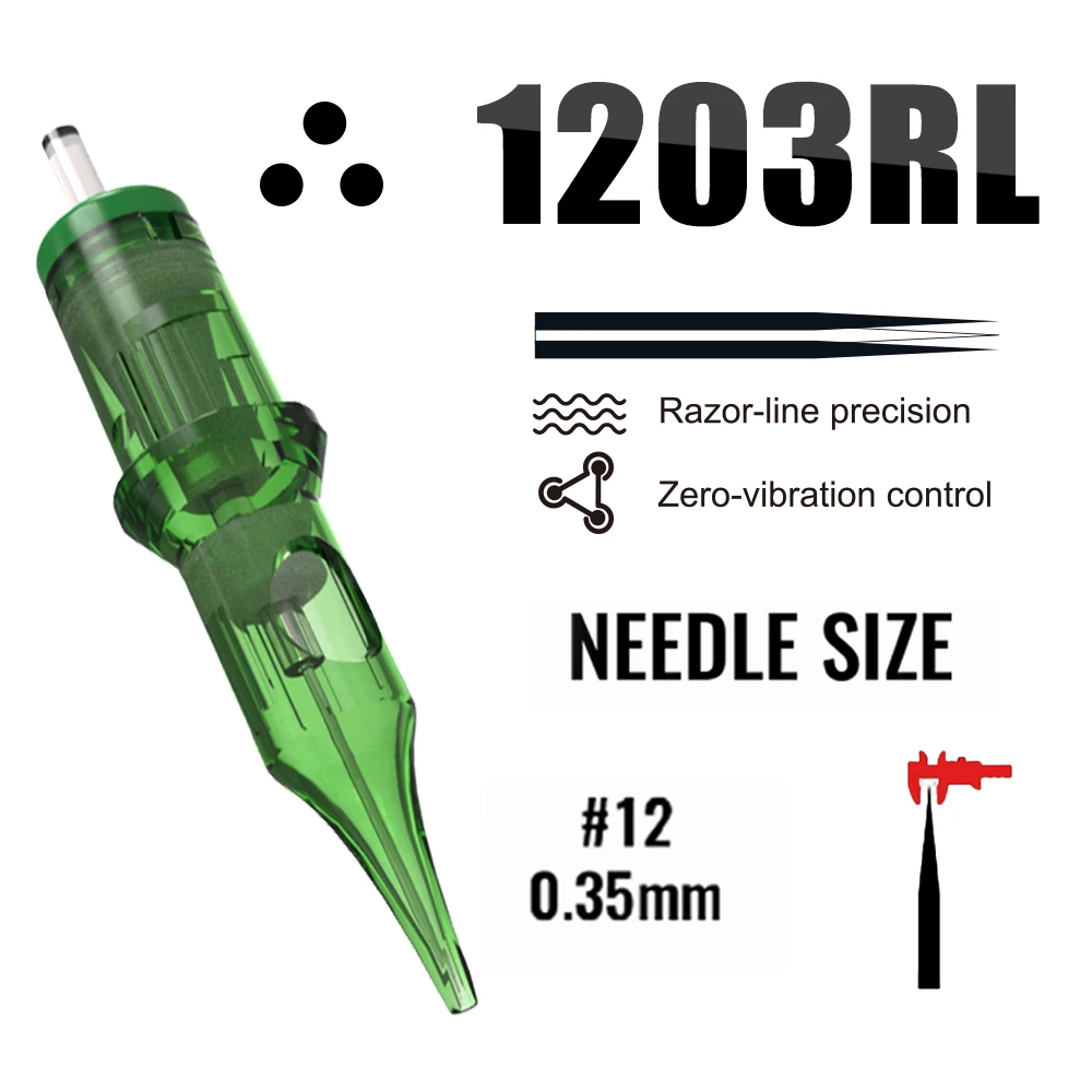 Yilong 20pcs RL RS RM M1 Safety Disposable Sterilized Tattoo Needle Cartridge for Tattoo Machine Supply Permanent Makeup