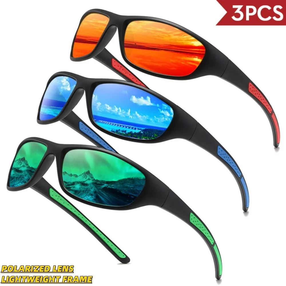 

Мужские поляризационные солнцезащитные очки для вождения и велоспорта, защита от ультрафиолета, роскошные спортивные очки для улицы, спортивные очки высокого качества 2026