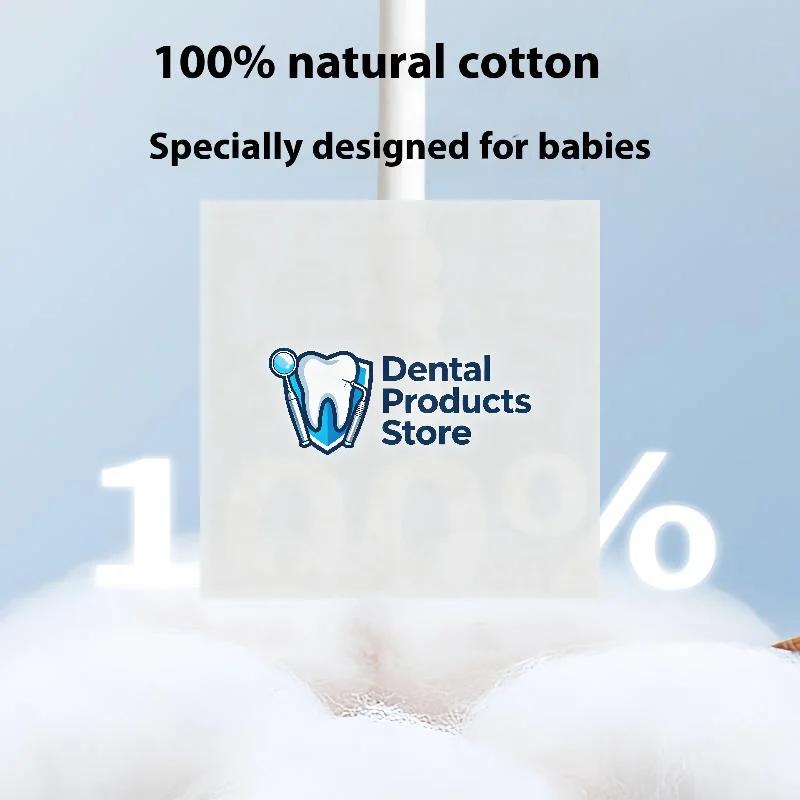 

50Pcs Baby Ear Wax Removal Sticks Adhesive Cotton Swabs Individually Packaged Ear Spoon Safe Fine Paper Axis Cotton Swab