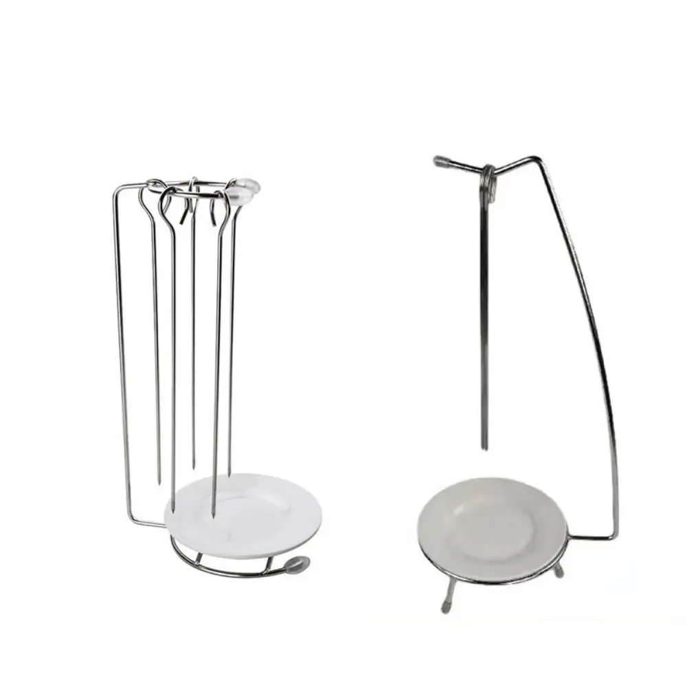 Stainless Steel BBQ Skewer Set Lightweight Reusable Barbecue Fork Holder Detachable Easy To Install Hanger Skewer Stand