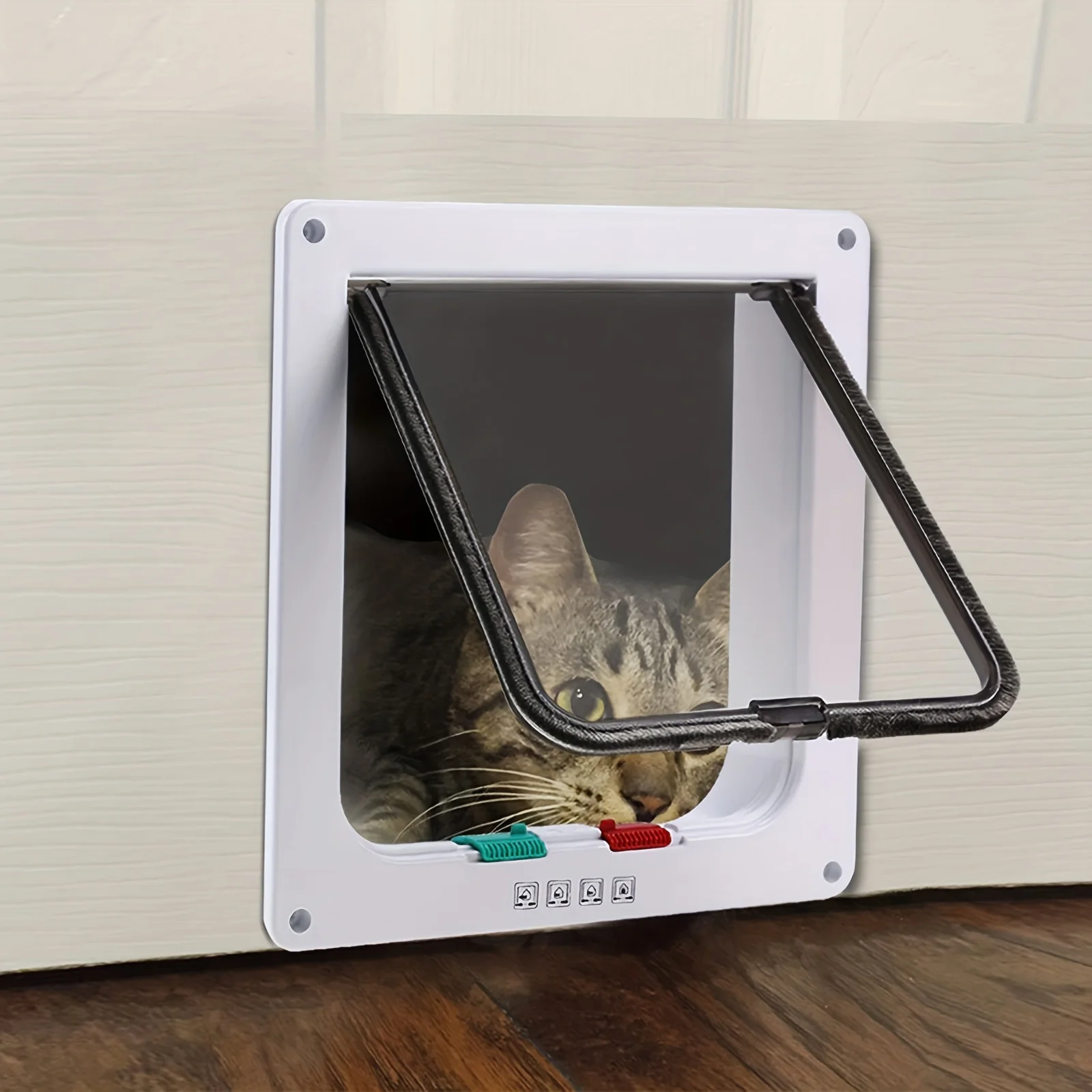 

Pet Door Cat Door Flap Cat Door For Interior Exterior Doors, Easy Installation Dog Door