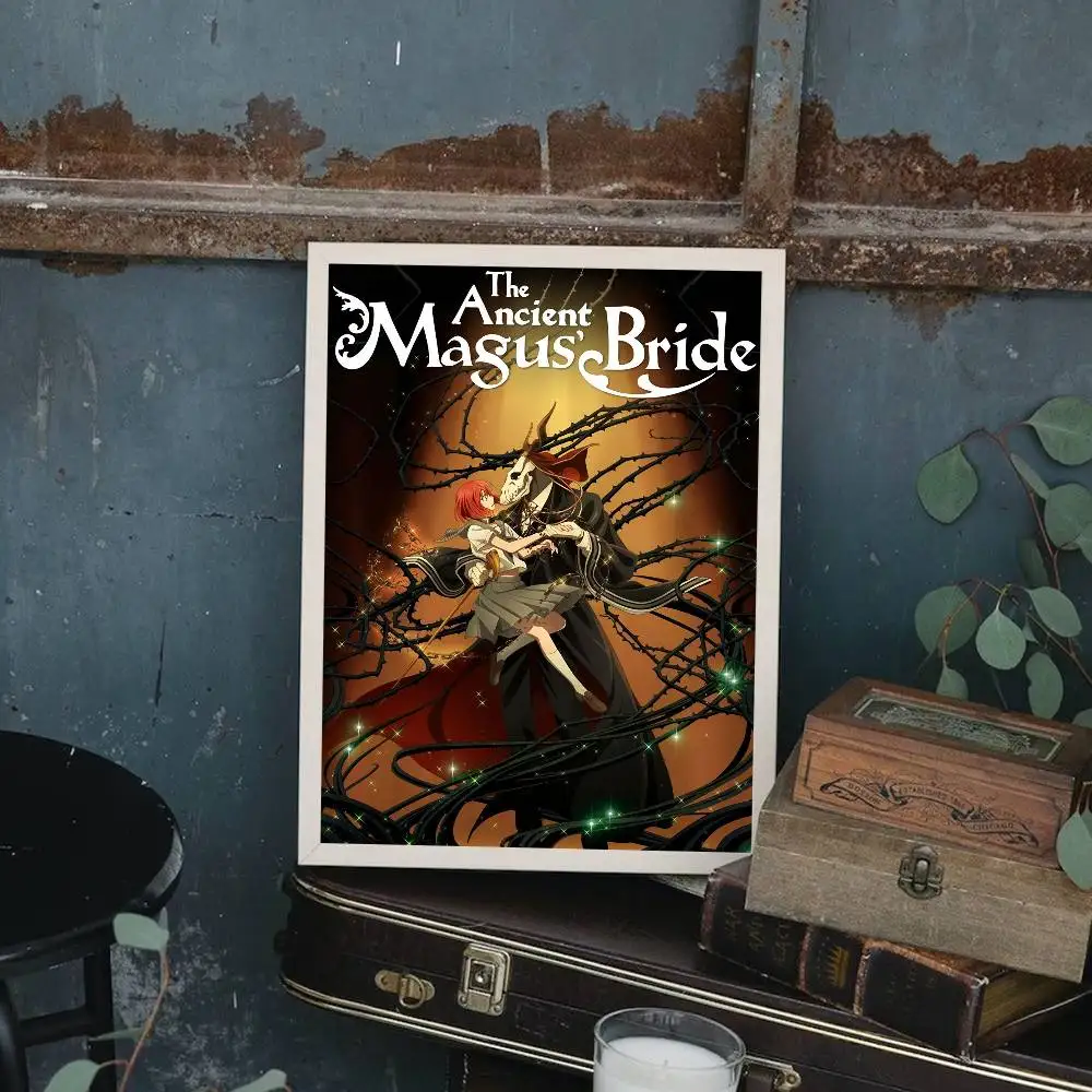 1 قطعة أنيمي A-القديمة Magus العروس المشارك طباعة لغرفة النوم غرفة المعيشة ديكور المنزل اللوحة جدار الفن HD صورة جدارية