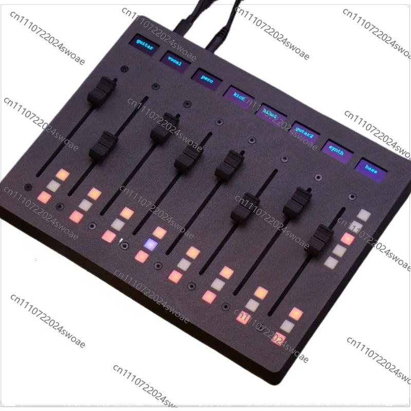 For 8 Tracks Electric Fader Mixer MIDI Controller Mixing Volume Automation CC Emoji Envelope
