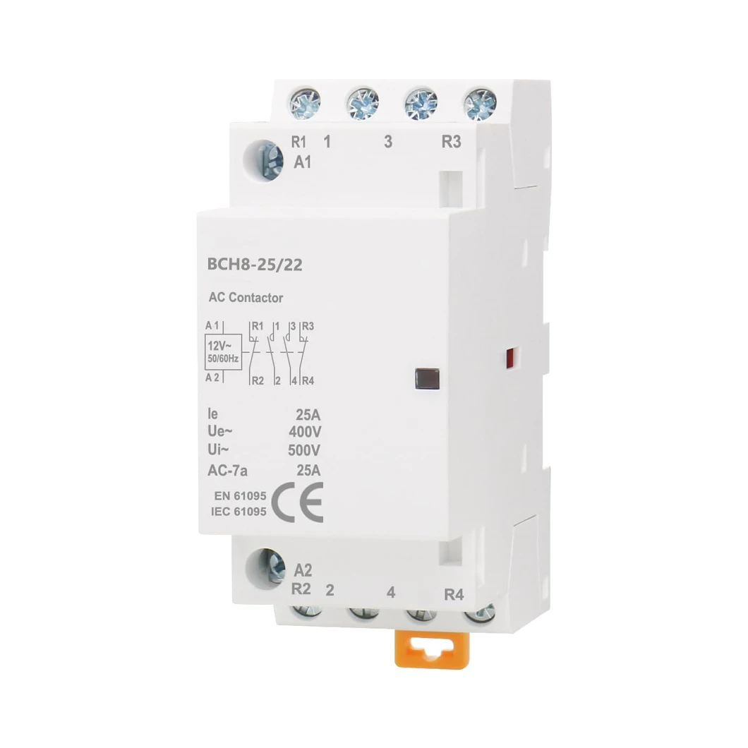 ABILKEEN BCH8-25/22 25A 2NO2NC Household AC contactor AC24V/110V/230V 4 Pole Universal Circuit Control Automotive AC Contactor