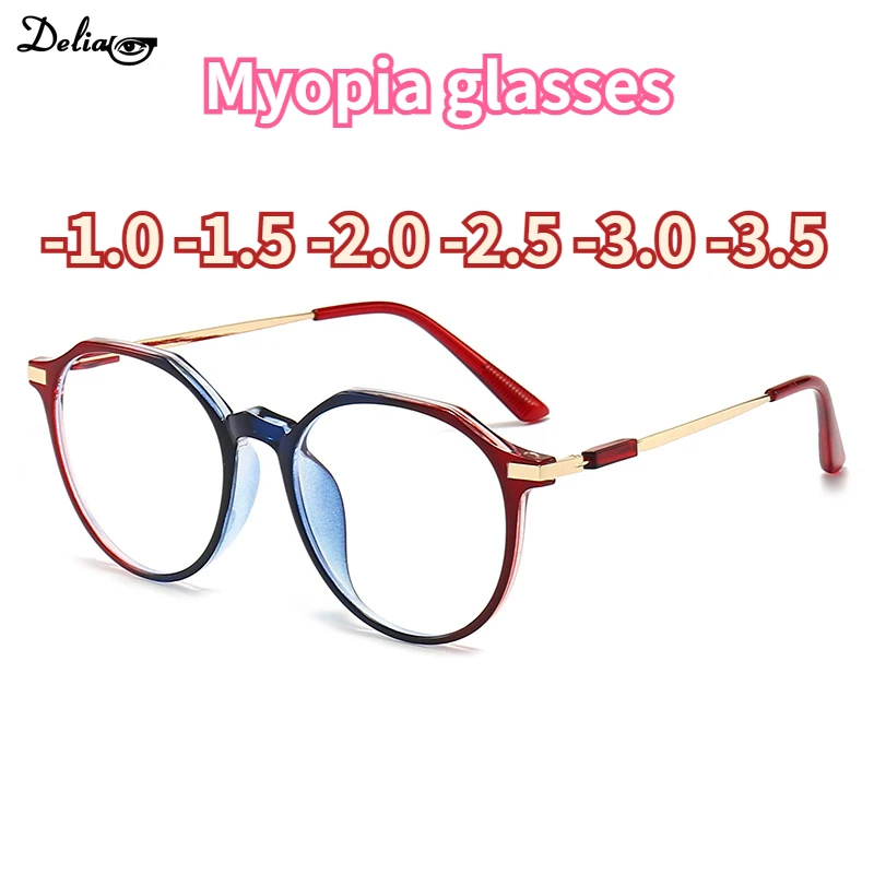 

-1.0 -1.5 -2.0 -2.5 -3.0 -3.5 Women Men Myopia Prescription Glasses INS Optical Pilot Eyeglasses Frame Nearsighted Eyewear