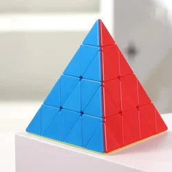 Pyramid Magic Cube Toy, Speed Cube Puzzle, Brinquedos Fidget Profissionais, Torção, Suave, Iniciantes Starter Toys, Quarto Nível