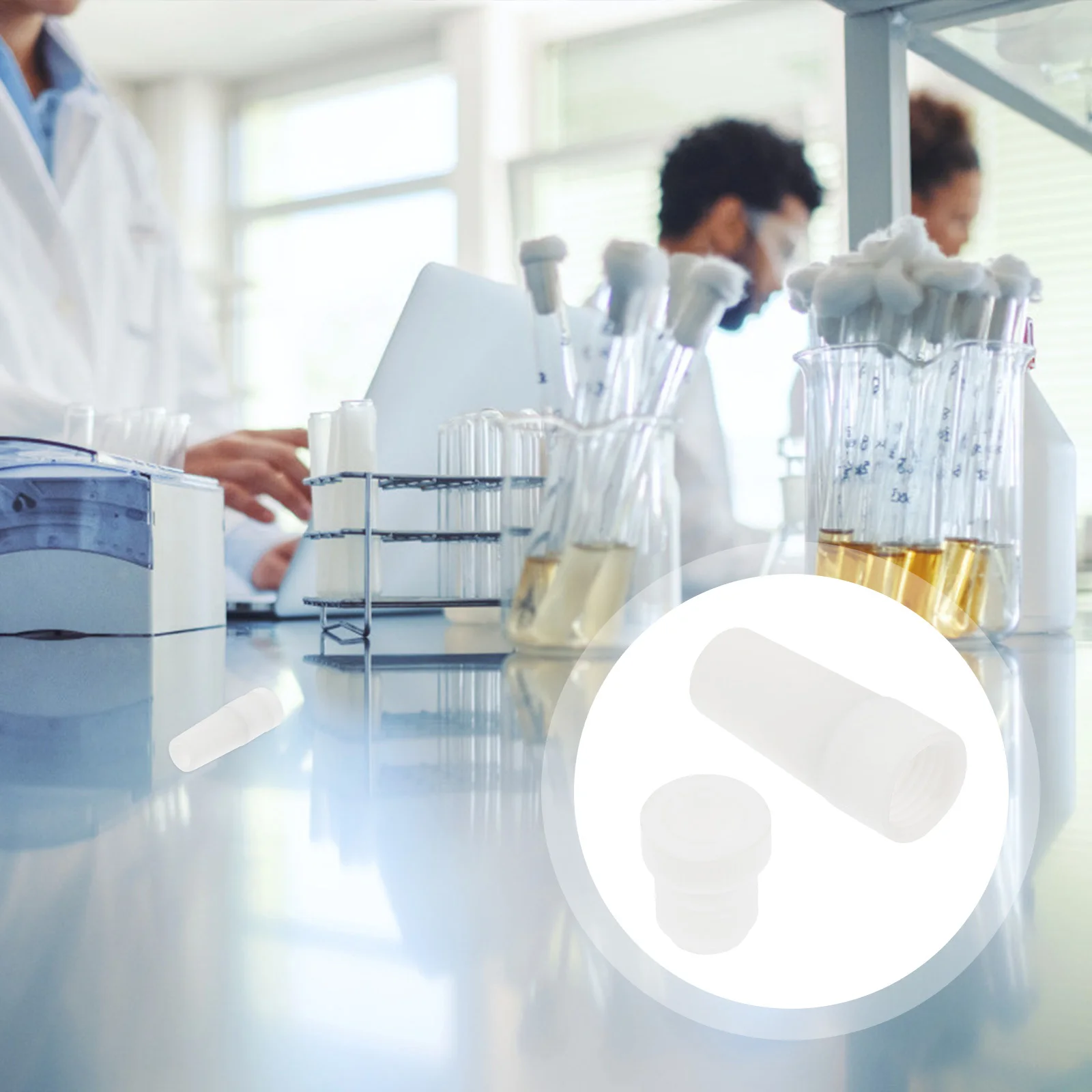 

1Pcs Ptfe Stir Plug Durable Professional Laboratory Chemical Reagent Mixing Stirrer Ptfe Stir Plug Laboratory Reagent Stirrer