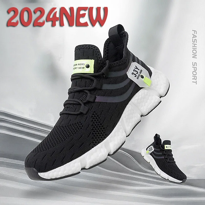 2024 NEW Comfortable Mesh Shoes Breathable Classic Men\'s Sports Shoes,, Laceless, Running, Outdoor, Women\'s