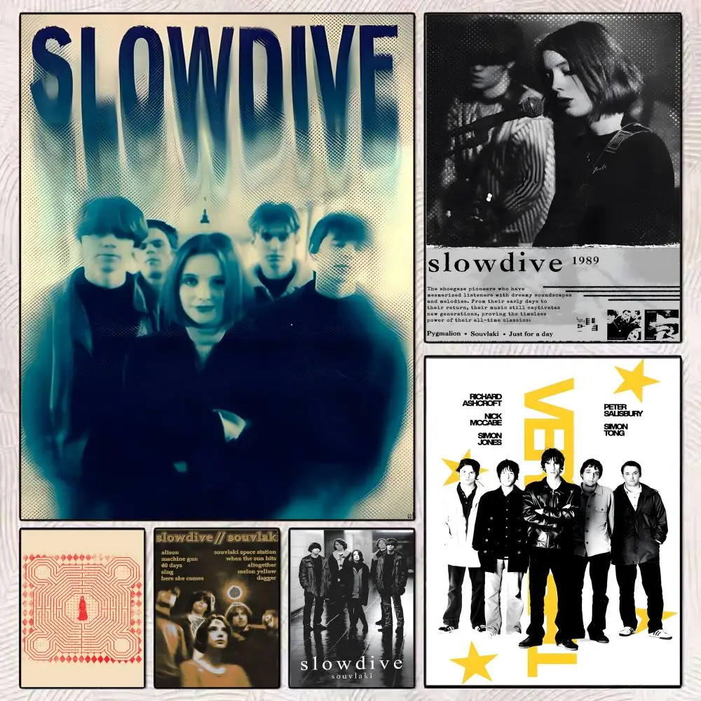 S-slowdive Everything Is Alive – affiche artistique, affiche de film, peinture murale, décoration murale pour chambre d'enfant, cadeau imprimé