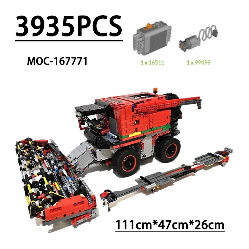 

Конструктор MOC-167771: Сельскохозяйственный комбайн (модель 42082), 3935 деталей. Игрушка-подарок для детей на День рождения, Рождество, Новый год.