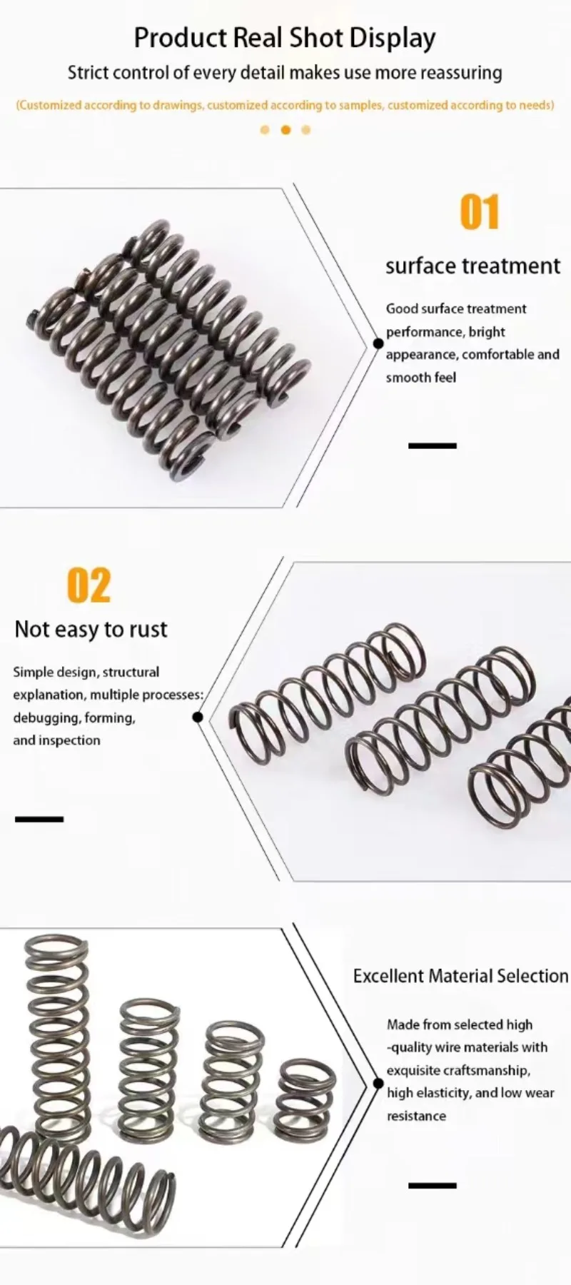 10 pezzi Diametro filo 1,2 mm Ritorno rotore tipo Y Micro molla di compressione Pressione 304 Acciaio inossidabile OD 8 mm-22 mm Lunghezza 60 mm a 100 mm(100mm,7mm