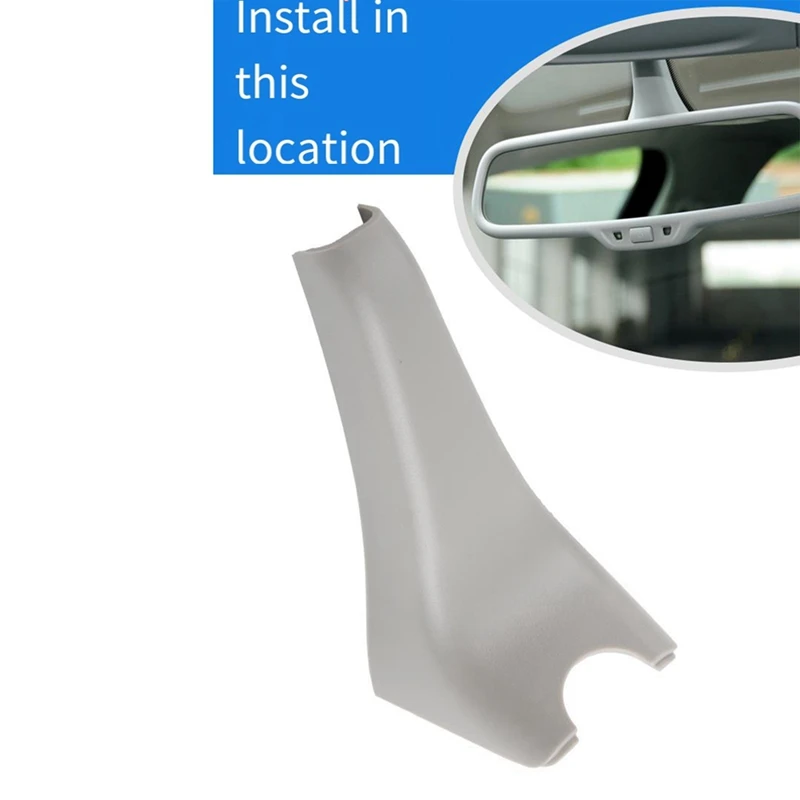 1 Pcs Grey Rear View Mirror Trim Cover for Audi A6 C7 A3 8T0857593 8T0857593AB Audi Interior Accessories