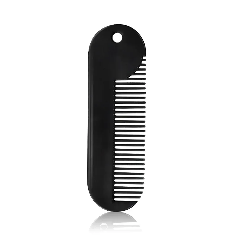 Mini Pocket Beard Comb Metal Men\'s Shaving Brush Portable Facial Hair Grooming Trimming Tools Travel Household Mustache Combs