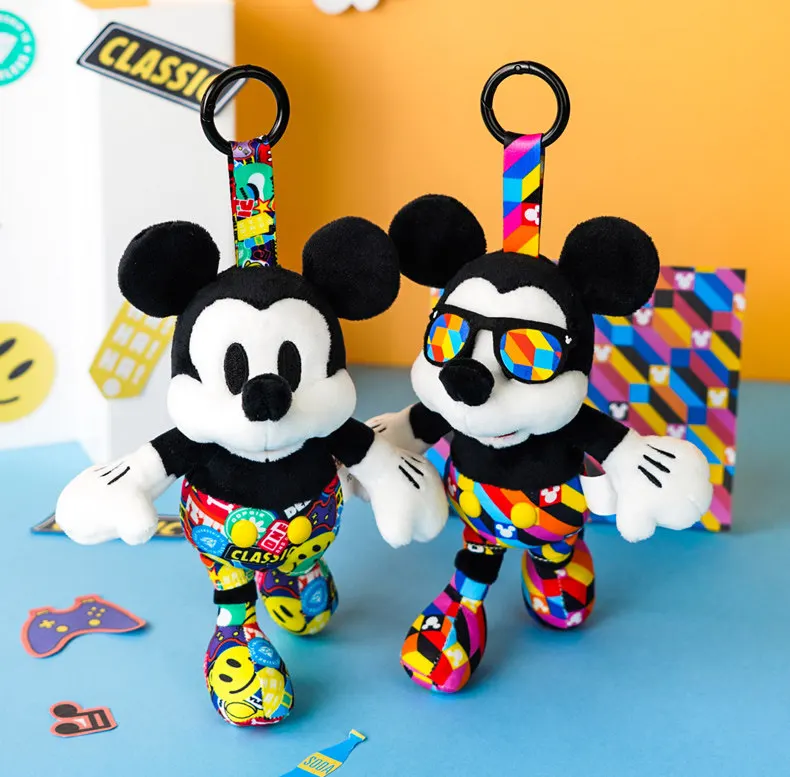 

Плюшевая игрушка-брелок Disney Mickey Series: милый кулон, подарок, украшение для рюкзака, сумки, ключей