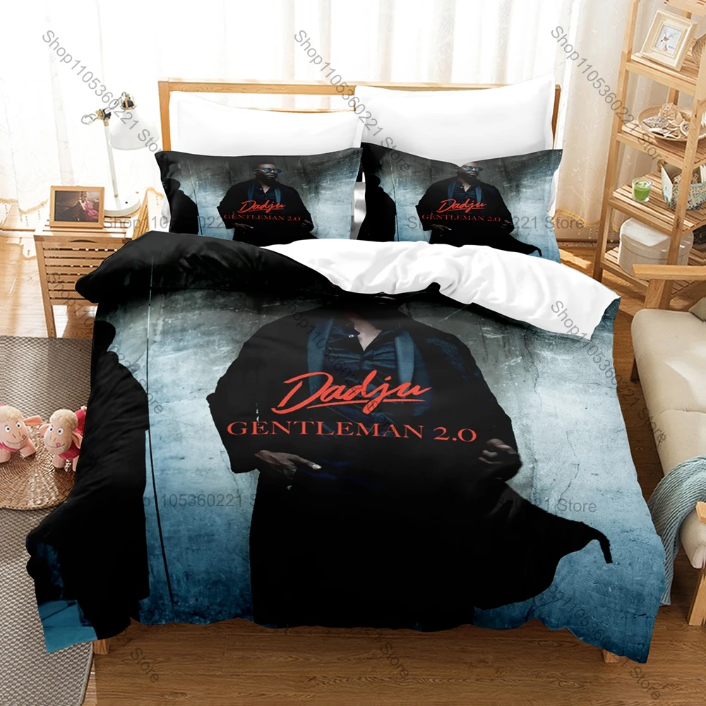 Cool Dadju Gentleman 2.0 Héritage Album Luxury Concert Print Duvet Cover + 2 Pillowcases Francophone Music Fans 3pcs Bedding Set