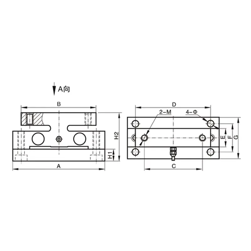 GBS801 Double ended shear beam 5 ton IP68 load cell