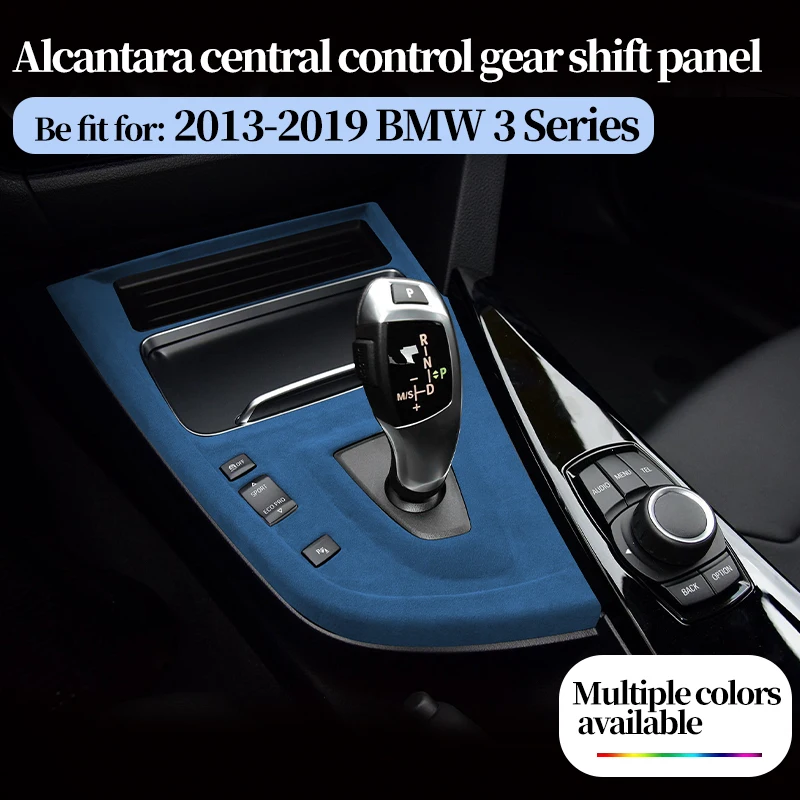 

Для BMW 3 серии F30 F80 F31 2013-2019 A lcantara Замшевая центральная консоль автомобиля, панель переключения передач, накладка на рамку, автоаксессуары
