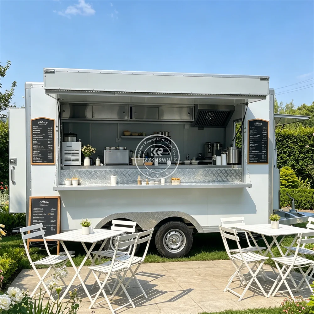 

Commercial Food Trailer Mobile Ice Cream Truck Coffee Smoothie Food Truck Mobile Kitchen Trailer With Complete Kitchen
