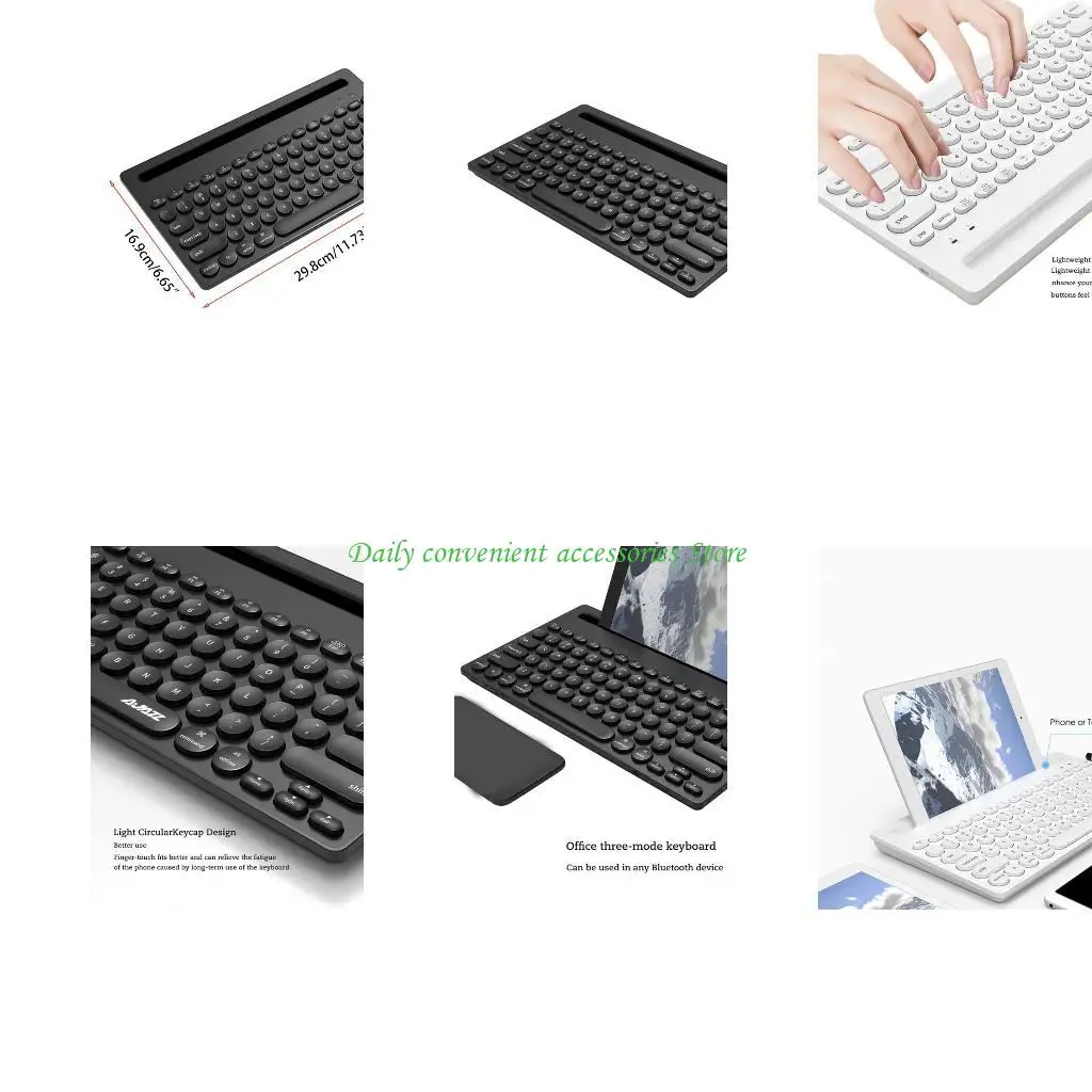 

97qb 79-ключ для беспроводной клавиатуры двойной режим игр Bluetooth-совместимый для s