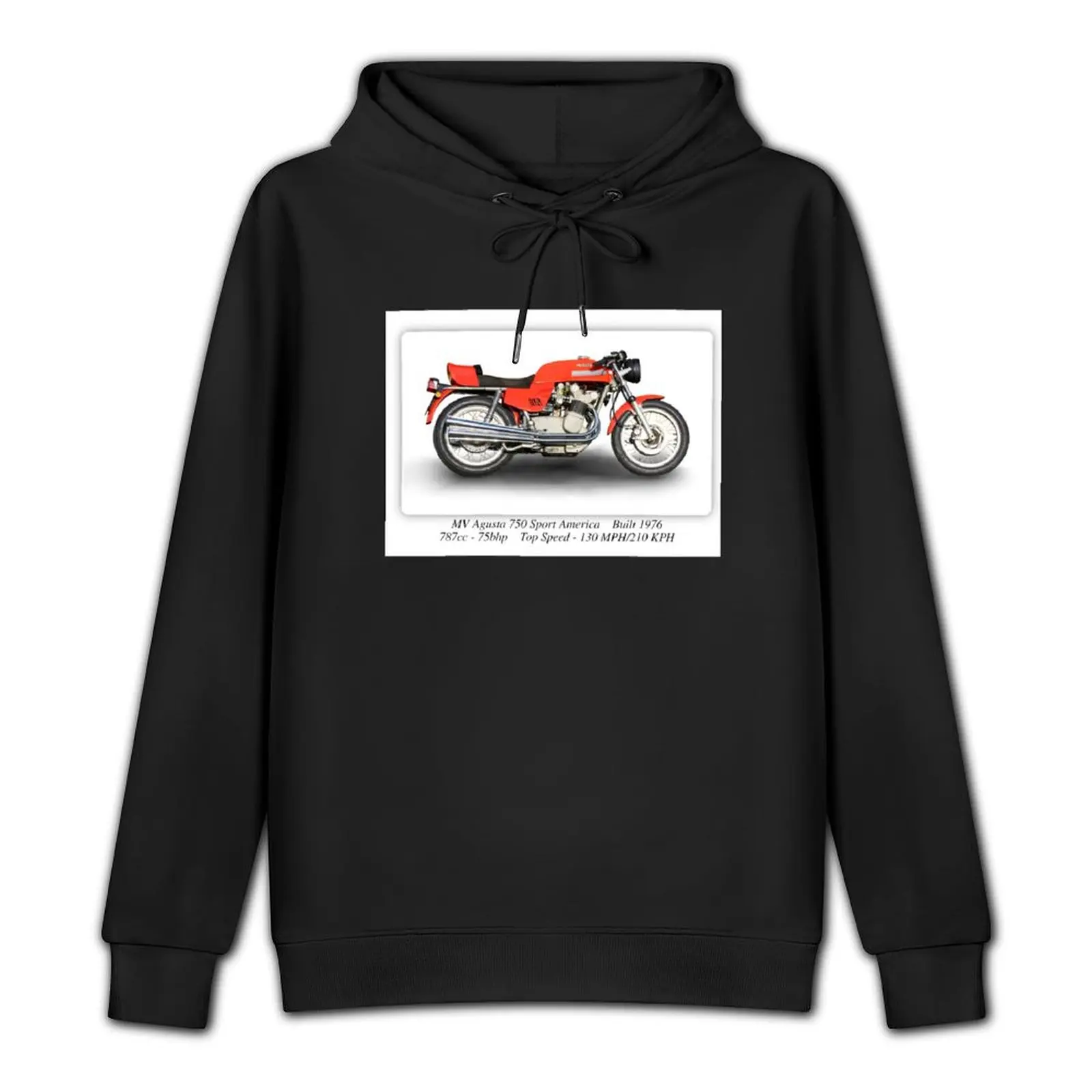 MV Agusta 750 Sport America - A3 Print Poster on Photographic Paper Pullover Hoodie mens clothing new in hoodies & sweat-shirt