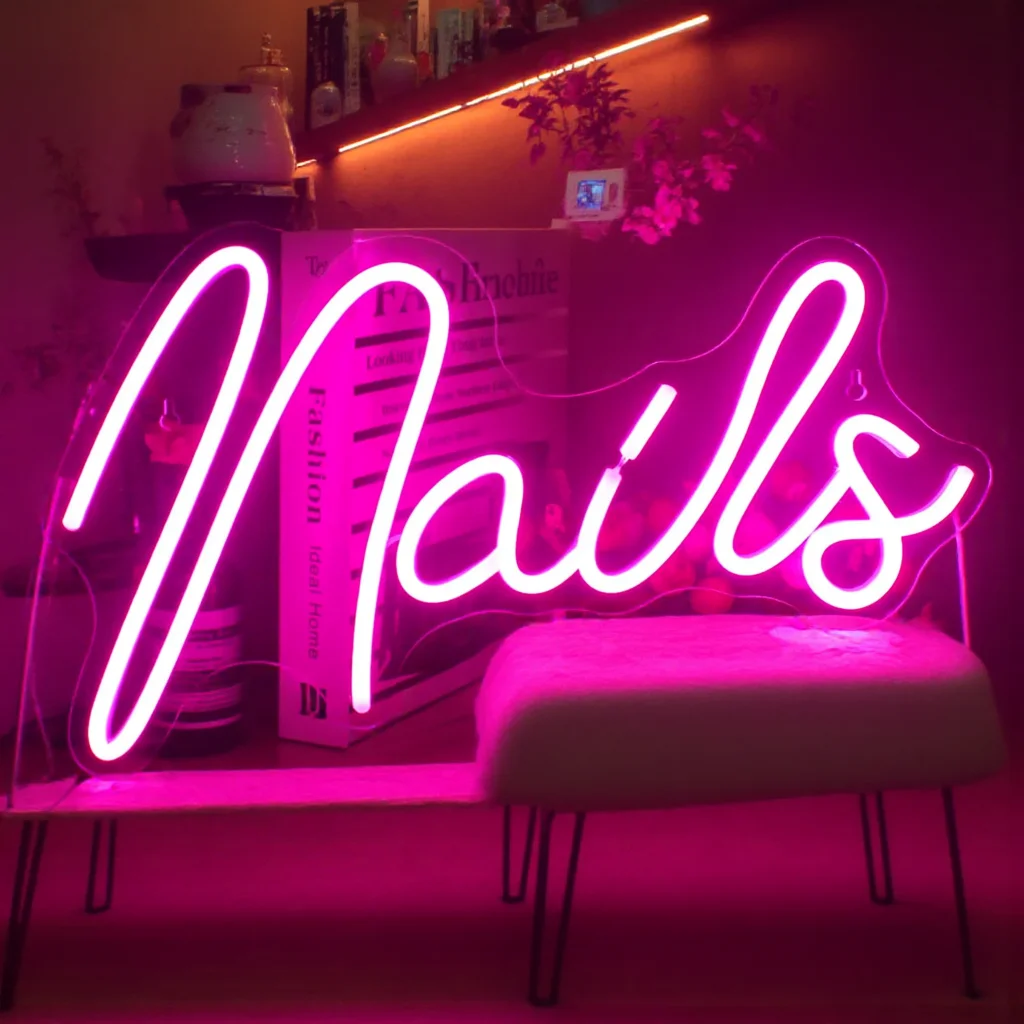 Nails LED Neon Sign Nail Room Decorat Neon Light For Nail shop Beauty Shop Decoration Business Signs Room wall Decoration Lights